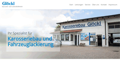 Desktop Screenshot of karosseriebau-gloeckl.de